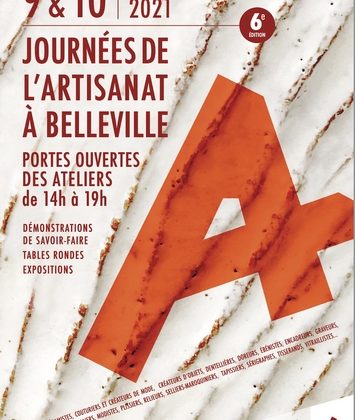 Journées de l'Artisanat de Belleville à Paris les 9 et 10 octobre